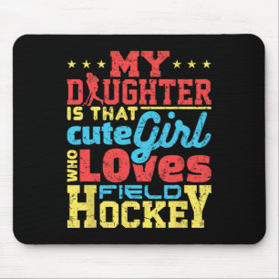 Field Hockey Mom Dad Parent  Mouse Pad