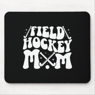 Field Hockey Mom Groovy Mom Of A Field Hockey Play Mouse Pad