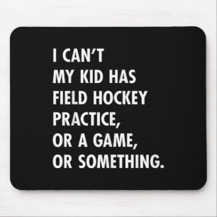 Field Hockey Mum And Dad Practice Game Design Mouse Pad