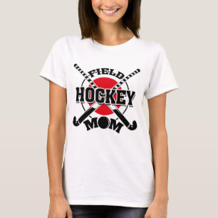 Field Hockey Mum Crossed Hockey Sticks Hockey Ball T-Shirt