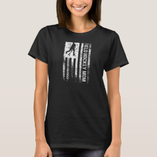 Field Hockey Mum Mama Distressed Vintage American T-Shirt