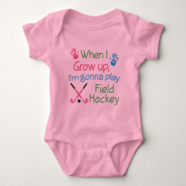 Field Hockey Player (Future) Baby Bodysuit (Front)