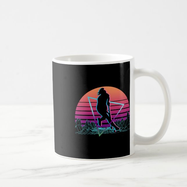 Field Hockey Player Retro _1  Coffee Mug (Right)