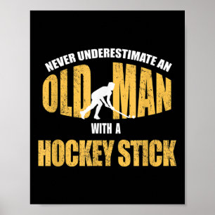 Field Hockey Player Stick Handling Funny Sports Gi Poster