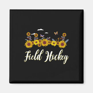 Field Hockey Player Sunflower Field Hockey Mom Magnet