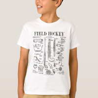 Field Hockey Player Team Sports Funny Vintage Pate