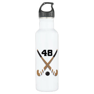 Field Hockey Player Uniform Number 48 710 Ml Water Bottle