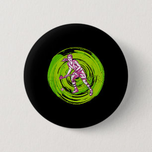 Field-hockey-players Indoor-hockey Game Women Fiel 6 Cm Round Badge