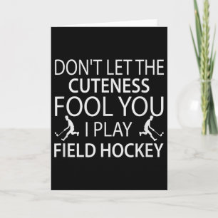 Field Hockey Quote Hockey Player Sports Card