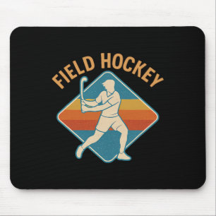 Field Hockey Retro Sport Vintage Style  Mouse Pad