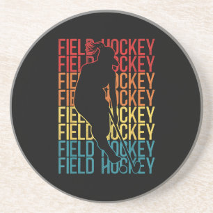 Field Hockey Retro Vintage Field Hockey Coaster