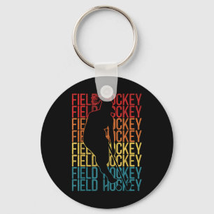 Field Hockey Retro Vintage Field Hockey  Key Ring