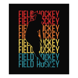 Field Hockey Retro Vintage Field Hockey Photo Print