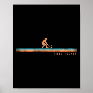 Field Hockey Retro Vintage Field Hockey  Poster