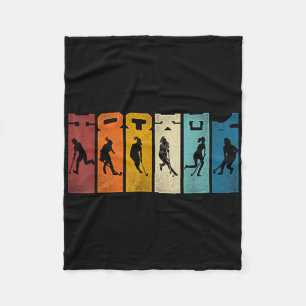 Field Hockey Retro Vintage Hockey _1 Fleece Blanket
