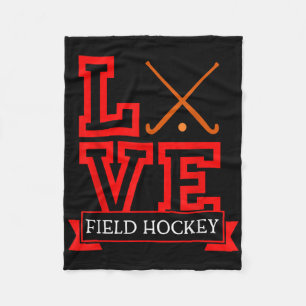 Field Hockey Season Stick And Puck-fun Field Hocke Fleece Blanket