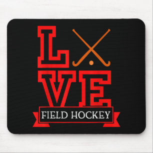 Field Hockey Season Stick And Puck-fun Field Hocke Mouse Pad