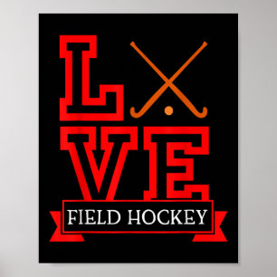 Field Hockey Season Stick And Puck-fun Field Hocke Poster