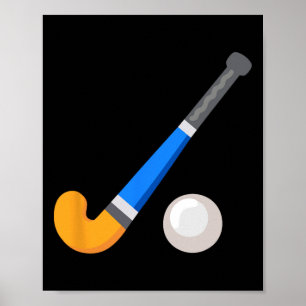 Field Hockey Stick And Byll Poster