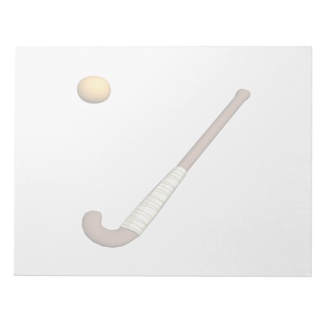 Field Hockey Stick & Ball Notepad (Front)