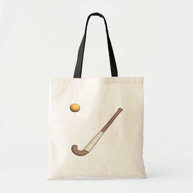 Field Hockey Stick & Ball Tote Bag (Front)
