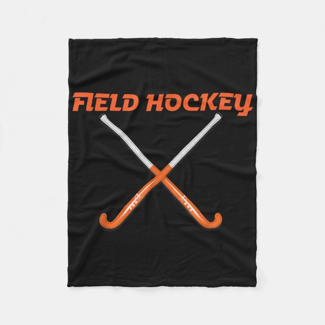 Field Hockey Stick  Fleece Blanket (Front)