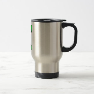 Field Hockey stick green Travel Mug