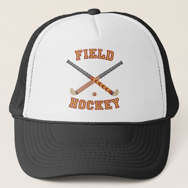 Field Hockey Sticks Trucker Hat (Front)