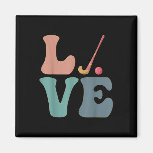 Field Hockey Street Hockey Player Love Magnet