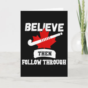 Field Hockey Team Or Squad Gift Practice Coach Card