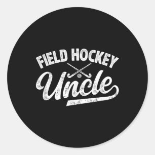 Field Hockey Uncle Of A Field Hockey Player Uncle  Classic Round Sticker