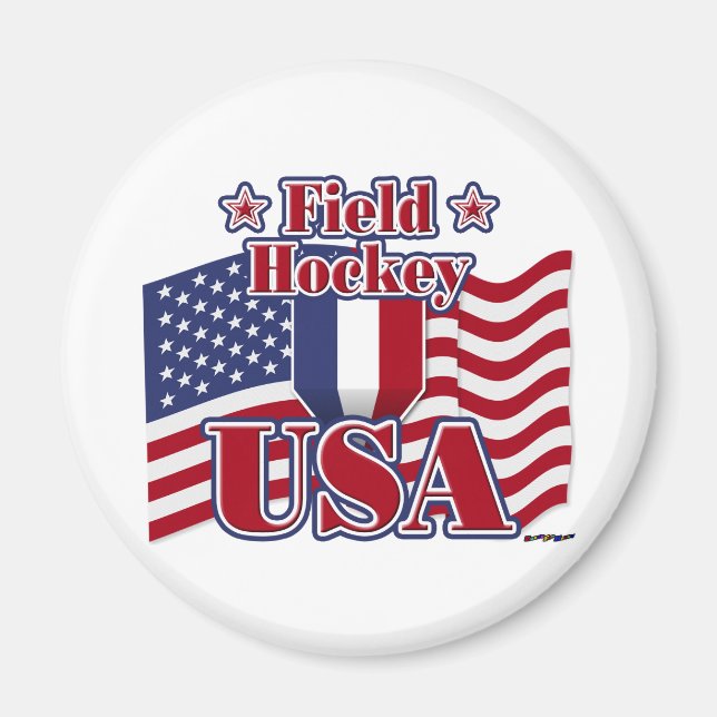 Field Hockey USA Magnet (Front)