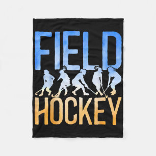 Field Hockey Watercolor Field Hockey  Fleece Blanket