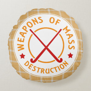 Field Hockey Weapons of Destruction Cushion