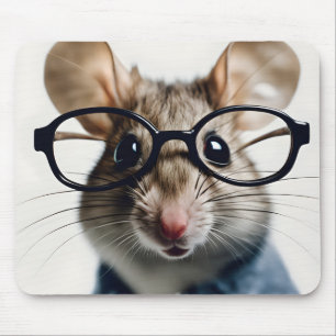 Field mouse Wearing Glasses Pad