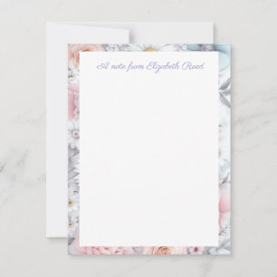 Field of Blooms Elegant Muted Classic Floral Card