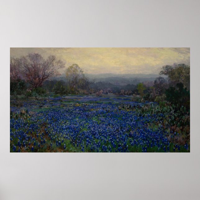 Field of Bluebonnets, 1918 Poster (Front)
