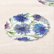 field of bright purple cornflowers, purple, blue c