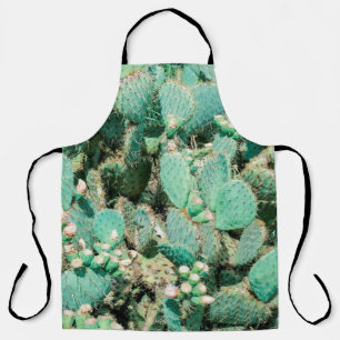 Field of cactus, prickly pear cactus ,cactus spine apron