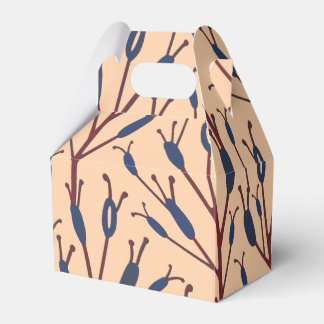 Field of Cat Tails against a Peach Background Favour Box