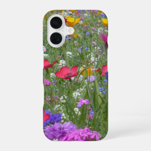 Field of Colourful Flowers iPhone 16 Case