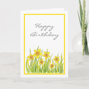 Field of Daffodils Card