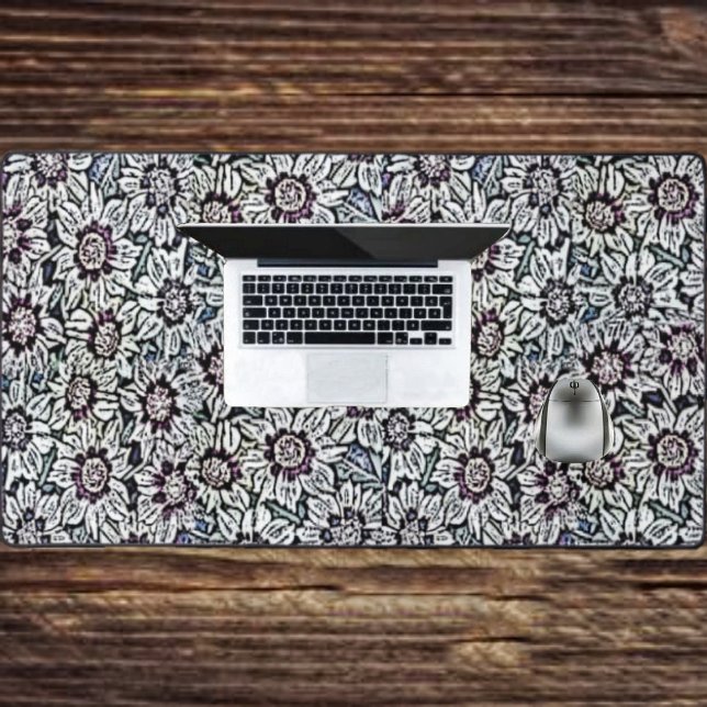Field Of Daisies Desk Mat (If you love flowers, then this Field Of Daisies Desk Mat is for you!)