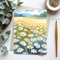 Field of Daisies | Flower Meadow Floral Painting