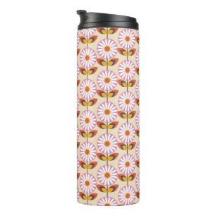 Field of Daisies pink  Thermal Tumbler