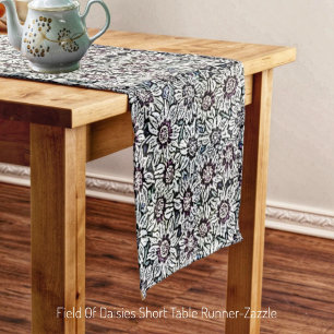 Field Of Daisies Short Table Runner
