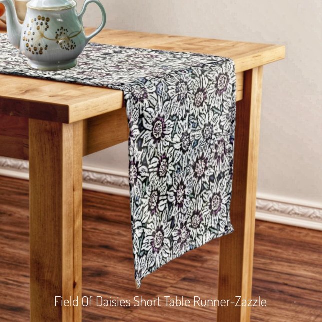 Field Of Daisies Short Table Runner (Creator Uploaded)