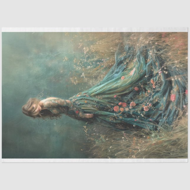 Field of Dreams Portrait Lady Art Tissue Paper (Front)