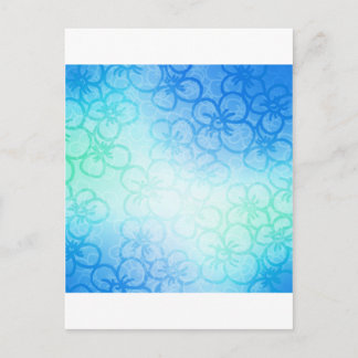 Field Of Flower - Blue Postcard