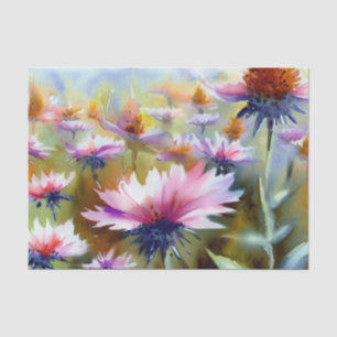 Field of Flowers-Coneflower (D) Watercolor  Tissue Paper